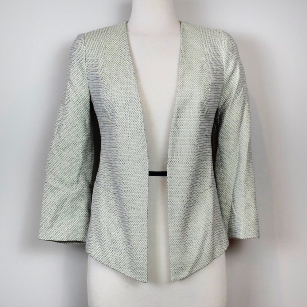 ❗️FINAL PRICE CLOSET CLOSING The Limited Blue and Yellow Open Front Blazer